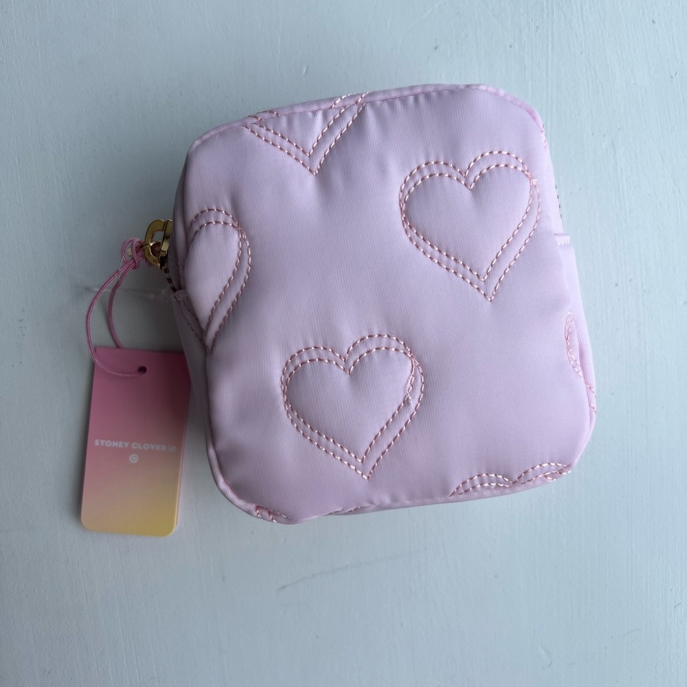 NWT stoney clover x target pink heart pouch